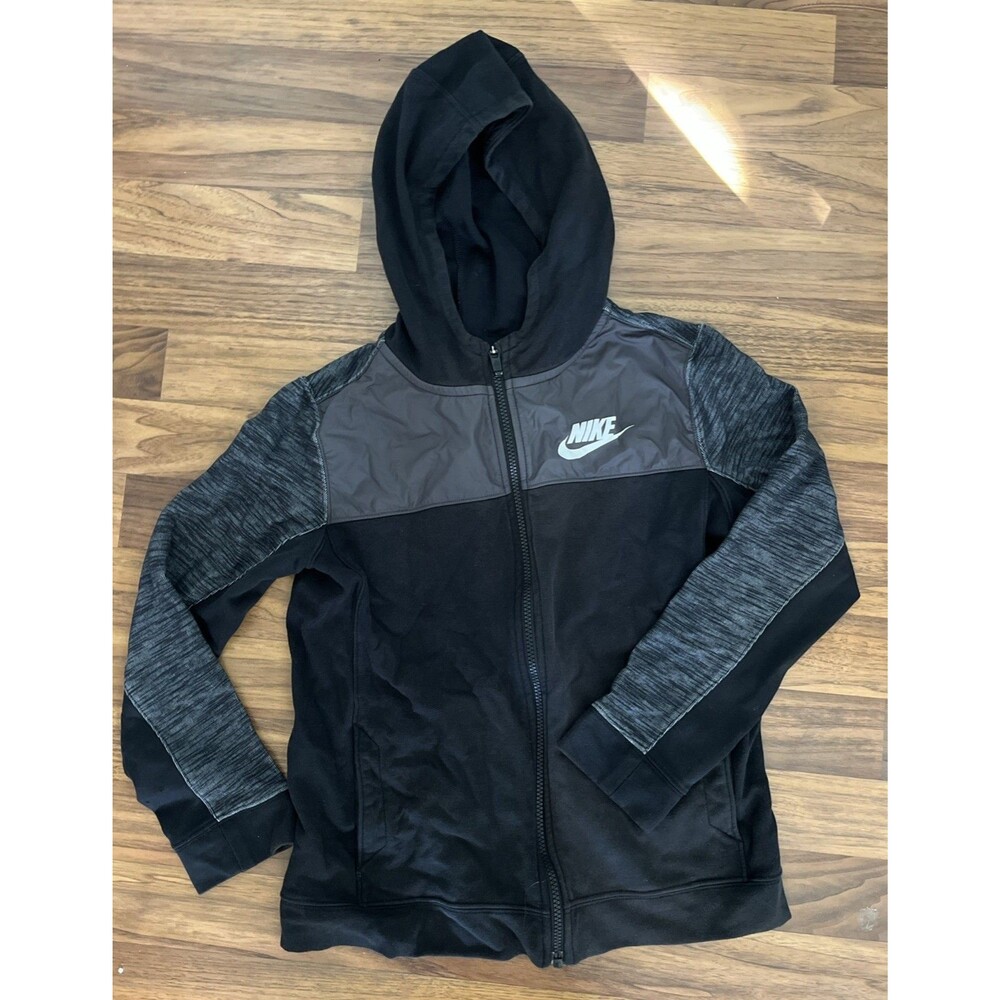 Nike Boys Full-Zip Zip Up Hoodie  Sweatshirt Jacket Youth Large YL